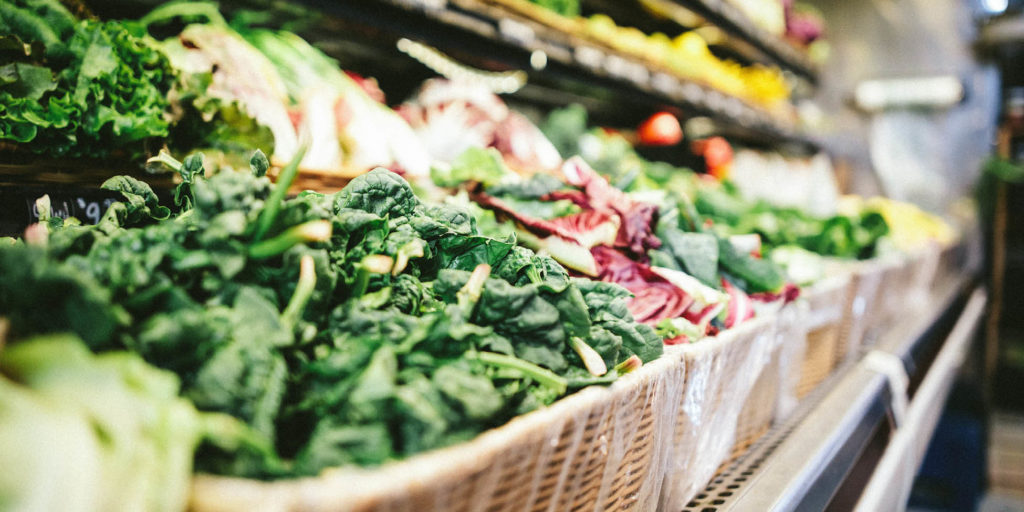 Vegetables in the supermarket