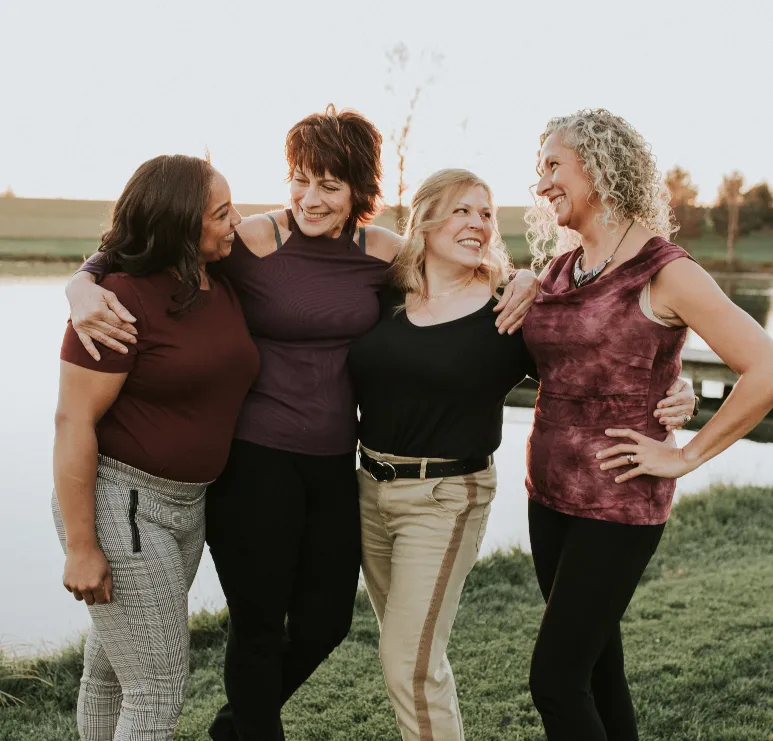 happy women posting outside after completing the best weight loss program through bebalanced natural hormone weight loss