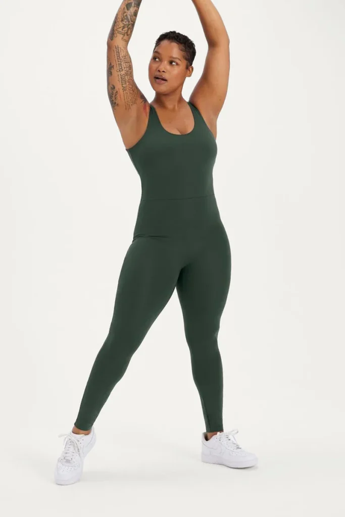 Female model wearing Girlfriend Collective activewear