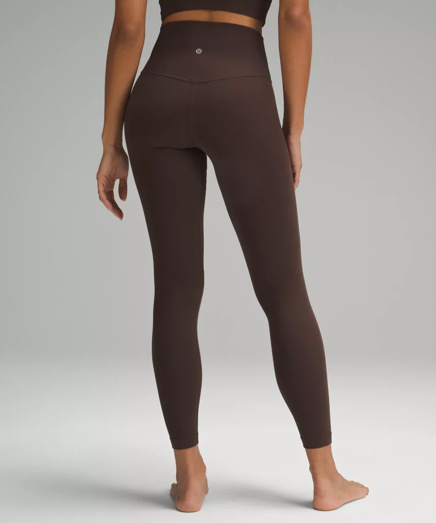 Lululemon model posing with align pants